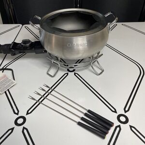 Cuisinart CFO-3SS 1000W Electric Fondue Set - Stainless Steel w/ 4 Forks